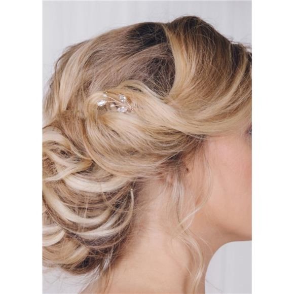 fxmimior 3 PCS Bridal Women Vintage Wedding Party Hair Pins Crystal main image 4